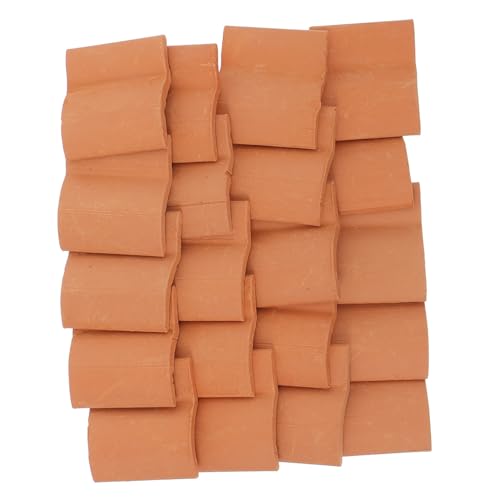 ERINGOGO Maßstab Rote Mini Backsteinmodelle für DIY Garten Dekoration Sandtisch Zubehör Kreatives Bastelset für Freunde von ERINGOGO