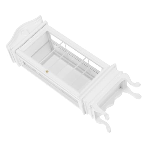 ERINGOGO Maßstab mit Elegantem Bogen Design Stabiles Miniaturmöbel für Puppenhaus Dekoratives Regal für Kreative Spiel und DIY Szenen von ERINGOGO