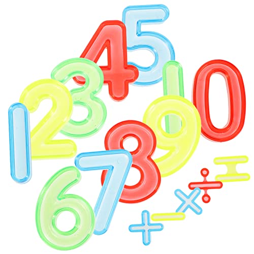 ERINGOGO Math Lernspielzeug Zahlenblöcke mit Rechenzeichen Pädagogisches Montessori für Kognitives Training Leichtes Material Aufbewahrungsbox als von ERINGOGO