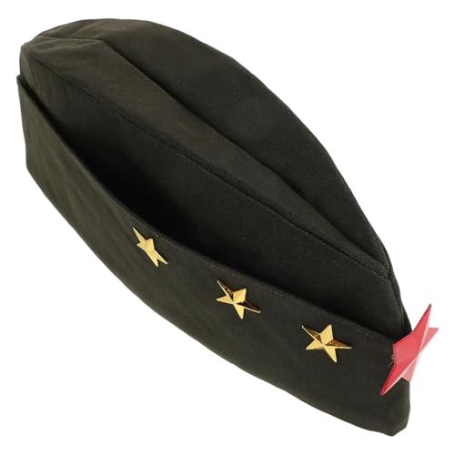 ERINGOGO Matrosenmütze Matrosen-Tanzhut Kapitänsmütze Kostüm lustige Cosplay-Mütze Cosplay Hüte Russische Soldatenmütze Partyhut-Cosplay Armee-Hut-Kostüm Segeltuch Olive Green von ERINGOGO