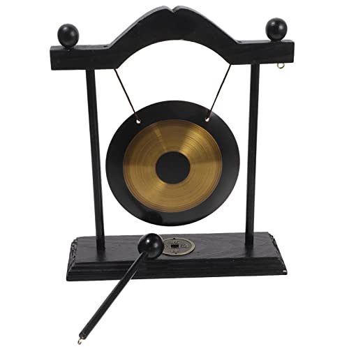 ERINGOGO Messing Gong Tischdekoration mit Holzständer Langlebiges Feng Shui Chinesischer Desktop Gong für Wohn und Bürodekor Einzigartiges zur Hauswarming ERINGOGO Messing Gong Tischdekoration mit Holzständer Langlebiges Feng Shui Chinesischer Desktop Gong für Wohn und Bürodekor Einzigartiges zur Hauswarming von ERINGOGO