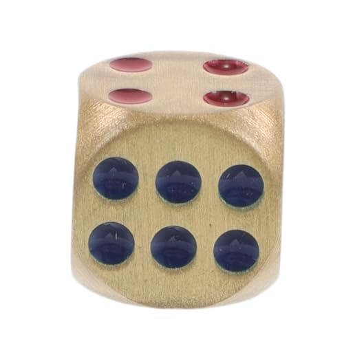 ERINGOGO Messingwürfel Dekorative Würfel Würfel- DIY-würfel Würfel Ziehen Spielwürfel Einzigartige Würfel Würfel-Ornament Würfel Basteln Rollenspiel Würfel Professionelle Würfel Golden von ERINGOGO