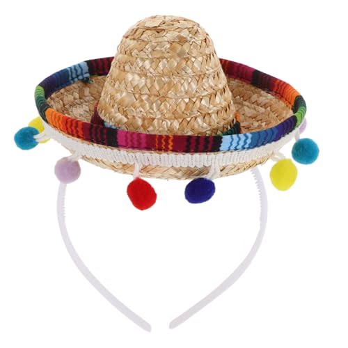 ERINGOGO Mexikanischer Hut Sombrero-Hüte Verrückter Hut für Mini-Hüte Partyhüte für Mini-Sombrero Sombrero für mexikanische Kulisse für Party Fiesta-Partyhut Polyester ERINGOGO Mexikanischer Hut Sombrero-Hüte Verrückter Hut für Mini-Hüte Partyhüte für Mini-Sombrero Sombrero für mexikanische Kulisse für Party Fiesta-Partyhut Polyester von ERINGOGO
