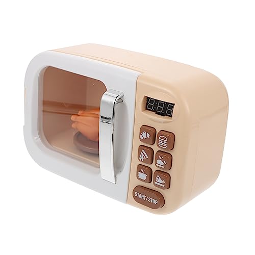 ERINGOGO Mikrowellen Home Appliance Toy Leichte und Kompakte Einfache Bedienung mit Drehbarem Timer Pädagogisches Play House Zubehör für Kreative Rollenspiele von ERINGOGO