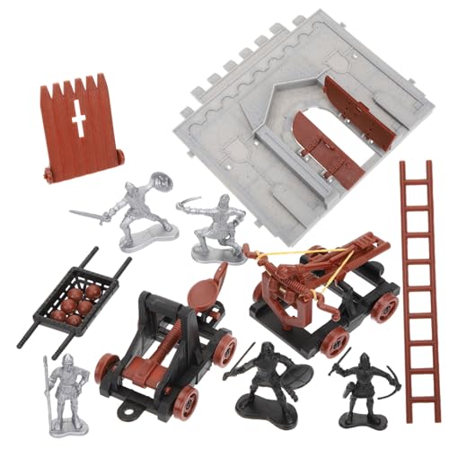 ERINGOGO Militärisches Castle Playset mit Detailreichen Soldaten Miniaturfiguren und Fahrzeugen DIY Modellbausatz für Kreativität und Spielerischem Lernen von ERINGOGO