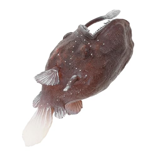 ERINGOGO Mini Anglerfisch aus Kunststoff Pädagogisches Tier Modell für Lernspielzeug Klassenzimmer Dekoration Sensorisches Spiel von ERINGOGO