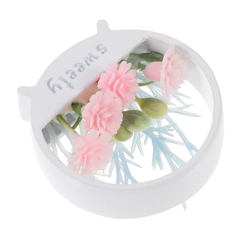 ERINGOGO Mini Blumenkorb Mini Puppenhaus Miniatur Puppenhäuser Dekorationen Körbe Mit Blumen Szene Blumentopf Töpfe Für Pflanzen Blumentopf Puppenhaus Bonsai Ornamente von ERINGOGO