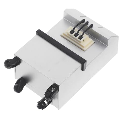 ERINGOGO Mini-Eismaschine Bausatz Haustier Feinschmecker Mini-Klauenmaschine innen puppenhauszubehör Puppenhaus Zubehör Handgemachtes Modell Küchenminiaturen Miniaturgerät Acryl Silver von ERINGOGO