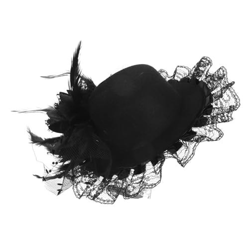 ERINGOGO Mini Fascinator Hut mit Federschmuck Kleiner Haarclip Stilvolles Bühnenaccessoire für Mädchen Geeignet für Geburtstagsfeiern Teepartys und Tanzveranstaltungen Schwarz ERINGOGO Mini Fascinator Hut mit Federschmuck Kleiner Haarclip Stilvolles Bühnenaccessoire für Mädchen Geeignet für Geburtstagsfeiern Teepartys und Tanzveranstaltungen Schwarz von ERINGOGO