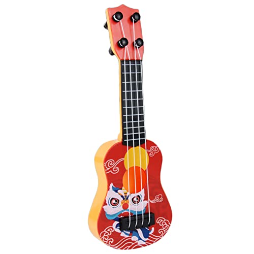 ERINGOGO Mini Gitarre Ukulele Modell Dekorativ Miniatur Desktop Gitarre Zubehör Mini Doll Accessoires für Kinderzimmer von ERINGOGO