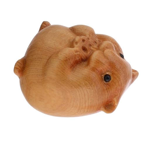 ERINGOGO Mini Hamster Figur Holzschnitzerei Tierornamente Handgefertigte Holzstatue Sammlerstück Holztierfigur Für Heimdekoration ERINGOGO Mini Hamster Figur Holzschnitzerei Tierornamente Handgefertigte Holzstatue Sammlerstück Holztierfigur Für Heimdekoration von ERINGOGO
