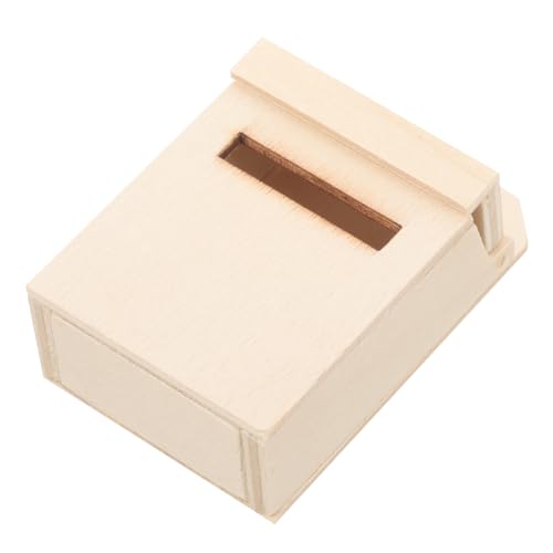ERINGOGO Mailbox Miniatur Holzbriefkasten Für Puppenhäuser Mini Möbel Handgefertigte Dekoration Für Kreative Kinderzimmergestaltung ERINGOGO Mailbox Miniatur Holzbriefkasten Für Puppenhäuser Mini Möbel Handgefertigte Dekoration Für Kreative Kinderzimmergestaltung von ERINGOGO