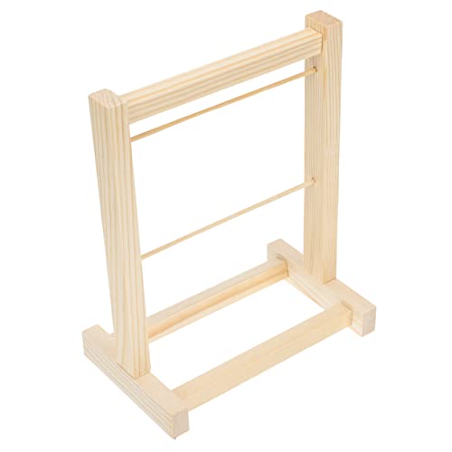 ERINGOGO Mini Holz Kleiderständer Für Puppen Stufiges Organizer Regal Für Puppenkleidung Für Schmuck Und Garderobenversorgung Puppenmöbel Zubehör von ERINGOGO