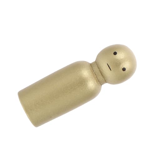 ERINGOGO Mini Holzpuppe Dekorative Holzfigur für Miniatur Szenen Junge Gold und Silber für Sandtisch und Mikrolandschaftsdekoration von ERINGOGO