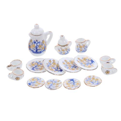 ERINGOGO Mini Kaffeetassen Miniatur Teekanne Miniatur Tassen Für Puppenhäuser Miniaturen Puppenhauszubehör Kleine Tasse Puppenhaus Küchenzubehör Mini Milchteetasse von ERINGOGO