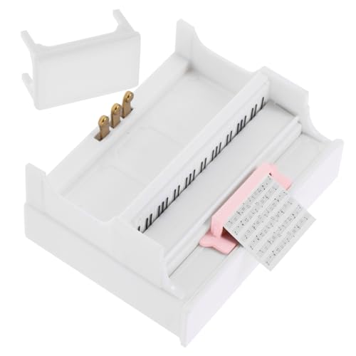 ERINGOGO Mini Klavier für Puppenhaus Musikinstrument mit Mini Hocker für Kreative Dekoration und DIY Mikrolandschaften für Puppenhaus Szenen ERINGOGO Mini Klavier für Puppenhaus Musikinstrument mit Mini Hocker für Kreative Dekoration und DIY Mikrolandschaften für Puppenhaus Szenen von ERINGOGO