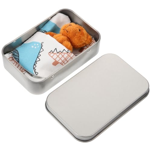 ERINGOGO Mini Kuscheltier Bär im Blauen Stoffbeutel und Brauner Metallbox Weiches Plüschornament Niedliche Miniatur Teddyfigur als Geschenk für Erwachsene Vielseitige Dekoration ERINGOGO Mini Kuscheltier Bär im Blauen Stoffbeutel und Brauner Metallbox Weiches Plüschornament Niedliche Miniatur Teddyfigur als Geschenk für Erwachsene Vielseitige Dekoration von ERINGOGO