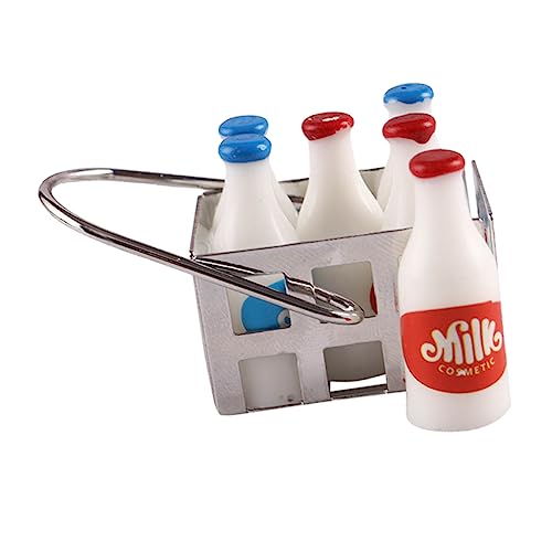 ERINGOGO Miniatur Milchflaschen Dekorative Mini Haus Zubehör Für Maßstab Langlebige Und Sichere Miniatur-Ornamente Für Küche Und ERINGOGO Miniatur Milchflaschen Dekorative Mini Haus Zubehör Für Maßstab Langlebige Und Sichere Miniatur-Ornamente Für Küche Und von ERINGOGO