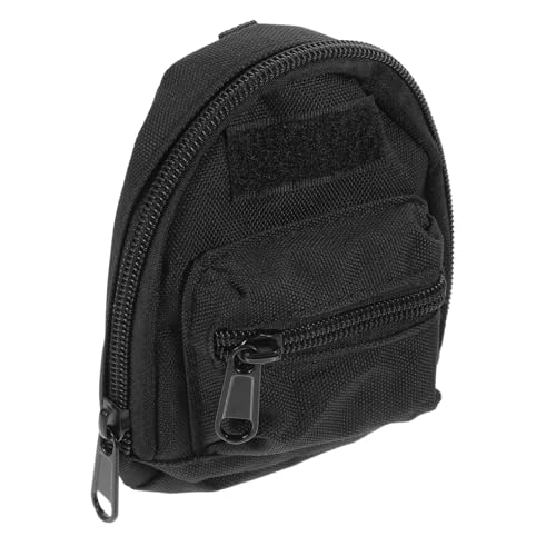 ERINGOGO Mini Ohrhörer Tasche mit Karabiner Schlüsselanhänger Münzbeutel Rucksack design aus Canvas und Aluminiumlegierung Leicht Strapazierfähig für Büro Reisen Shopping Handliche von ERINGOGO