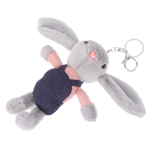 ERINGOGO Mini Plüsch Kaninchen -anhänger Winzig Ausgestopfte Kaninchenschütze Schlüsselbund Kleiner Hasenpuppen Anhänger Bag Hängende Dekoration von ERINGOGO