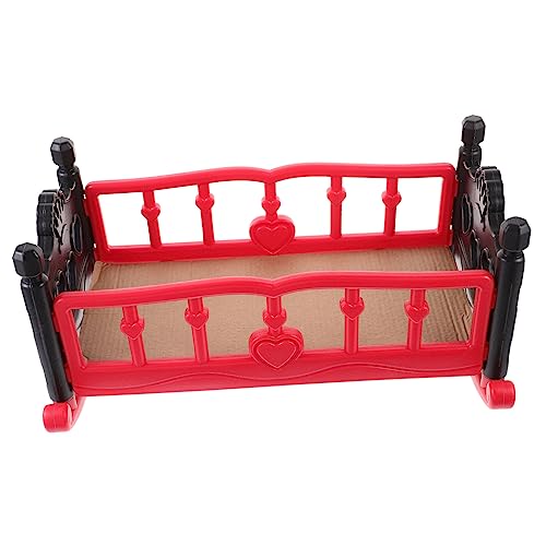 ERINGOGO Mini-Puppenbett puppenmöbel Spielzeugbett Puppenbettkissen Puppenbettbezug Miniaturmöbel Babypuppen-Bettspielzeug Puppenbett Mini-Kinderbett für Puppe Plastik rot ERINGOGO Mini-Puppenbett puppenmöbel Spielzeugbett Puppenbettkissen Puppenbettbezug Miniaturmöbel Babypuppen-Bettspielzeug Puppenbett Mini-Kinderbett für Puppe Plastik rot von ERINGOGO