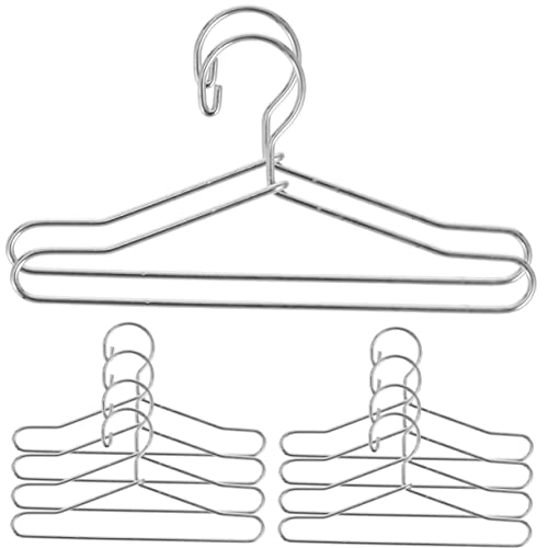 ERINGOGO Mini Puppenkleiderbügel Aus Metall Silberne Kleiderbügel Für Puppenhaus Und Puppenbekleidung Für Andere Puppen von ERINGOGO