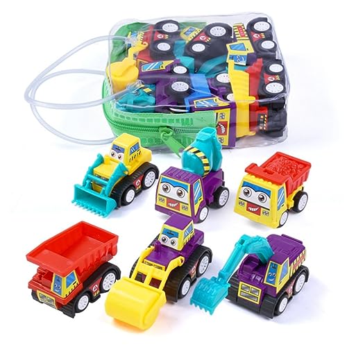 ERINGOGO Mini Reibungsgetriebenes Spielzeugauto Ingenieurfahrzeuge Für Frühes Pädagogisches Zufällige Farben Bagger Dumper Zementmischer Straßenwalze ERINGOGO Mini Reibungsgetriebenes Spielzeugauto Ingenieurfahrzeuge Für Frühes Pädagogisches Zufällige Farben Bagger Dumper Zementmischer Straßenwalze von ERINGOGO