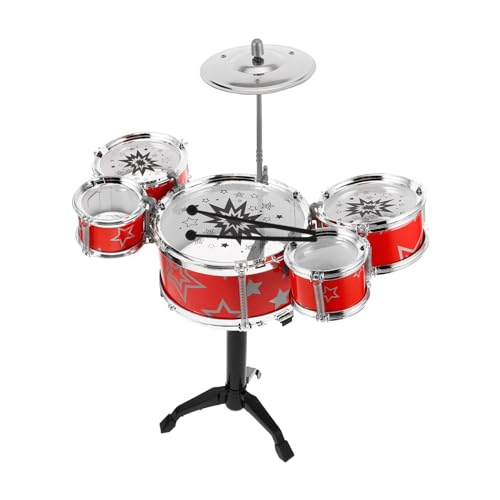 ERINGOGO Mini Schlagzeug Set für Kleinkinder Kinderfreundliches Jazz Schlagzeug mit Drumsticks für Musikalische und Rhythmusentwicklung für Jungen ERINGOGO Mini Schlagzeug Set für Kleinkinder Kinderfreundliches Jazz Schlagzeug mit Drumsticks für Musikalische und Rhythmusentwicklung für Jungen von ERINGOGO