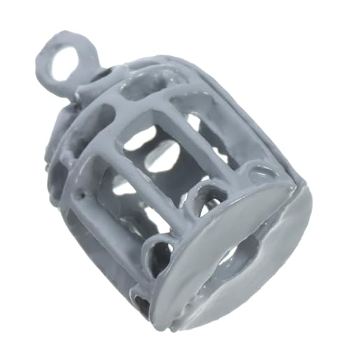 ERINGOGO Mini-Vogelkäfig-Ornament Kleiner Vogelkäfig Mini-Vogelkäfig-Modell Mini-Hausszenen-Requisite kleines Vogelkäfig-Modell Mini-Vogelkäfige Mini-Käfig-Modell Eisen Grey von ERINGOGO