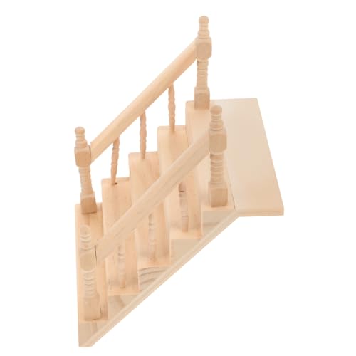 ERINGOGO Mini-handlauftreppe Klein Miniatur Mini-möbelzubehör Mini-treppenmodell Mini Treppe Winzig Tritt Minitreppe Mit Handlauf Drinnen Desktop-Ornament Leiter Beige Holz ERINGOGO Mini-handlauftreppe Klein Miniatur Mini-möbelzubehör Mini-treppenmodell Mini Treppe Winzig Tritt Minitreppe Mit Handlauf Drinnen Desktop-Ornament Leiter Beige Holz von ERINGOGO