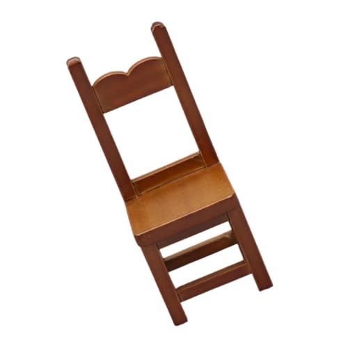 ERINGOGO Mini-möbelstuhl Mini- Mini-möbelmodell Miniaturmodell Kleines Hauszubehör Kleines Möbelmodell Mini-holzstuhl Kleines Hausdekor Miniaturspielzeug Miniaturmöbelmodell Hölzern von ERINGOGO