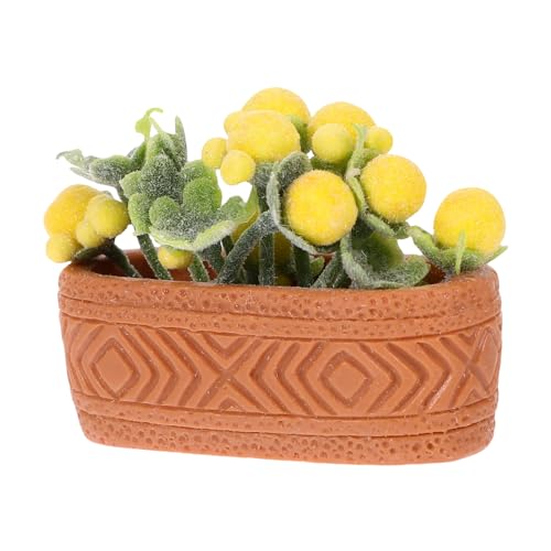 ERINGOGO Mini-topfgrünpflanzen Winziges Mini-topfpflanze Miniatur Puppenbett Leute Aus Dem Puppenhaus Winziges Zuhause Gefälscht Mini-Essen Puppenmöbel Abs Yellow ERINGOGO Mini-topfgrünpflanzen Winziges Mini-topfpflanze Miniatur Puppenbett Leute Aus Dem Puppenhaus Winziges Zuhause Gefälscht Mini-Essen Puppenmöbel Abs Yellow von ERINGOGO