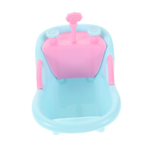 ERINGOGO Miniatur Badewanne Puppenhaus Zubehör Realistische Mini Badewanne für Puppen Badezimmer Deko Kleines Badewannen Modell für Kreatives und Fantasieentwicklung von ERINGOGO