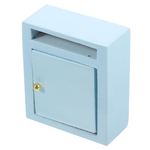 ERINGOGO Miniatur Briefkasten Holz Figur Mini Haus Briefkasten Blau Leicht Kompakt Realistisch Puppenhaus Zubehör ERINGOGO Miniatur Briefkasten Holz Figur Mini Haus Briefkasten Blau Leicht Kompakt Realistisch Puppenhaus Zubehör von ERINGOGO