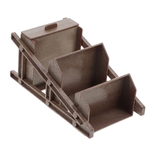 ERINGOGO Miniatur Bücherregal aus Robustem Kunststoff Vielseitiges Puppenhaus Möbel Leichtes Miniatur Regal für Puppenhaus Dekoration für Spielzimmer und Kinderzimmer von ERINGOGO