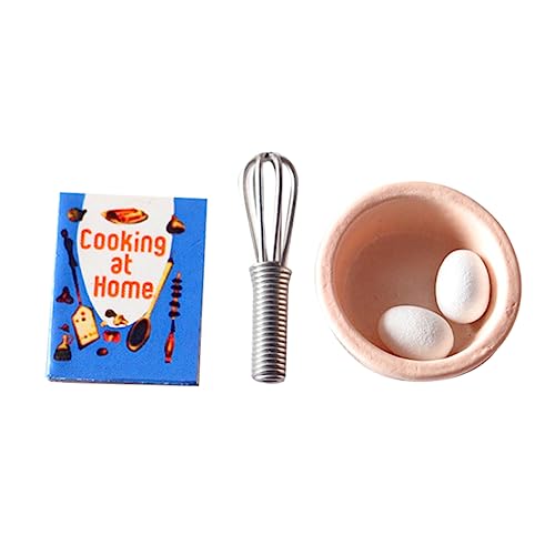 ERINGOGO Miniatur Eier Schalen Teilig Miniatur Küchenzubehör Realistische Mini Ei Schalen Puppenhaus Deko Spielküche Essensspielzeug für Puppenhäuser von ERINGOGO