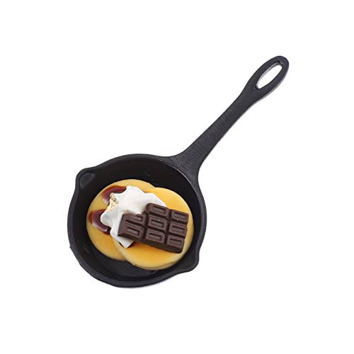 ERINGOGO 1pc Mini Pan Miniatur Lebensmittel Harz Material Puppenhaus Lebensmittelgeschäft Für Jungen Und Mädchen Pretend Spielen von ERINGOGO