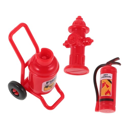 ERINGOGO Miniatur Feuerlöscher Für Puppenhaus Detailreiches Zubehör Für Realistische Landschaftsdekoration Für Kleine Modelle Und Spielwelten von ERINGOGO
