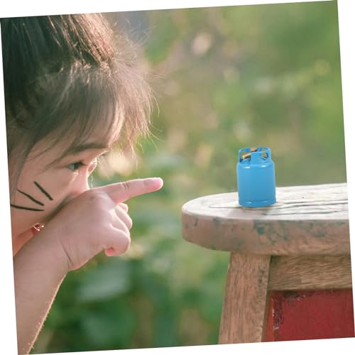 ERINGOGO Miniatur Gaszylinder Küchenmodell Blau Detailgetreuer Puppenhaus Küchenzubehör Realistische Miniaturmöbel für Miniaturküchen und Dekoration von ERINGOGO