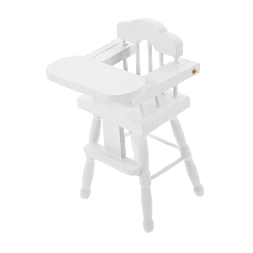 ERINGOGO Miniatur Hochstuhl Für Puppenhaus Weißer DIY Mini Stuhl Für Puppenmöbel Als Accessoire Für Kinderspielzeug Für Puppenhaus Dekoration Und Szenen Gestaltung ERINGOGO Miniatur Hochstuhl Für Puppenhaus Weißer DIY Mini Stuhl Für Puppenmöbel Als Accessoire Für Kinderspielzeug Für Puppenhaus Dekoration Und Szenen Gestaltung von ERINGOGO