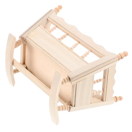 ERINGOGO Miniatur Holz Modell Langlebiges Puppenhaus Zubehör Realistische Miniaturmöbel Kompakt Leicht Geeignet für Puppenhäuser und Dekoration von ERINGOGO