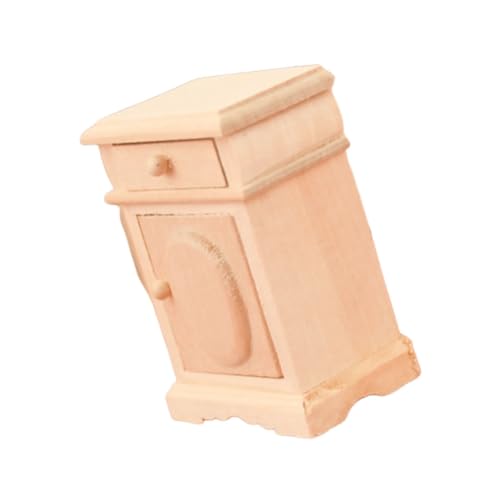 ERINGOGO Miniatur Holz Nachttisch Modell Puppenhaus Möbel Miniatur Holzseitenschrank Dekoratives Miniaturmöbel Langlebig und Umweltfreundlich für Sammler und Kinderzimmer ERINGOGO Miniatur Holz Nachttisch Modell Puppenhaus Möbel Miniatur Holzseitenschrank Dekoratives Miniaturmöbel Langlebig und Umweltfreundlich für Sammler und Kinderzimmer von ERINGOGO