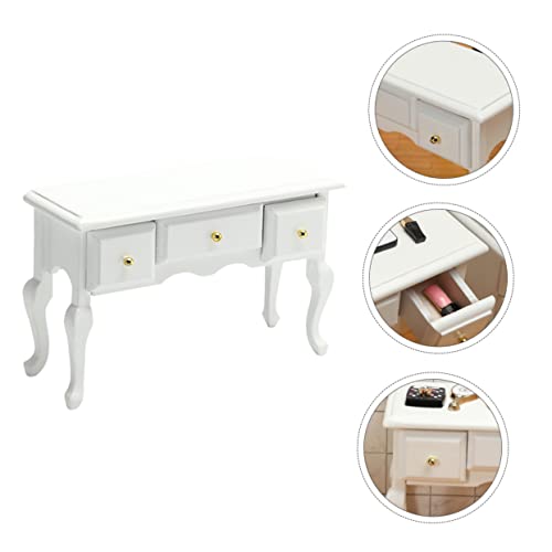ERINGOGO Miniatur Holz Schubladenschrank Fach Mini Kommode Puppenhaus Dekoration Holz Schreibtisch Modell Zufällige Farben für Miniatur Food Play und DIY Handwerk Zufällige von ERINGOGO