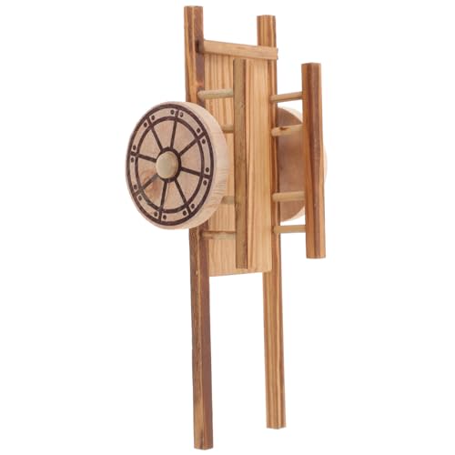 ERINGOGO Miniatur Holzschubkarre Modell Detailreiches Handgefertigtes Farm Trolley Modell Dekoratives Miniatur Wagenmodell für Hausdekoration und Sammler Kreatives für Gartenliebhaber von ERINGOGO