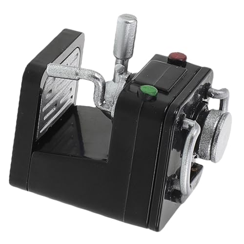 ERINGOGO Miniatur Kaffeemaschine Puppenhaus Zubehör Präzise Details DIY Küchenmodell Kompatibel mit Puppenhaus Möbeln Vielseitiges Mini Kaffeeautomat für Kreative Puppenhausdekoration von ERINGOGO