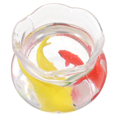 ERINGOGO Miniatur Koi Fischglas Dekoration Realistisches Aquarium Zubehör Kleine Tierfiguren Kompakte Puppenhaus Fischschale Mikro Deko für Wohnzimmer Büro ERINGOGO Miniatur Koi Fischglas Dekoration Realistisches Aquarium Zubehör Kleine Tierfiguren Kompakte Puppenhaus Fischschale Mikro Deko für Wohnzimmer Büro von ERINGOGO