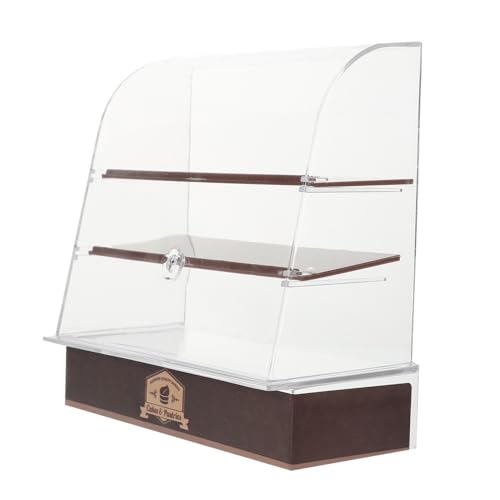 ERINGOGO Miniatur-Kuchenschrank- spielzeugschrank für bastelzeug puppenhaus Einrichtung Regal Miniatur-Bäckerei-Fall Figur Puppenhaus -Accessoire Mini-Ladenschrank Abs Brown von ERINGOGO