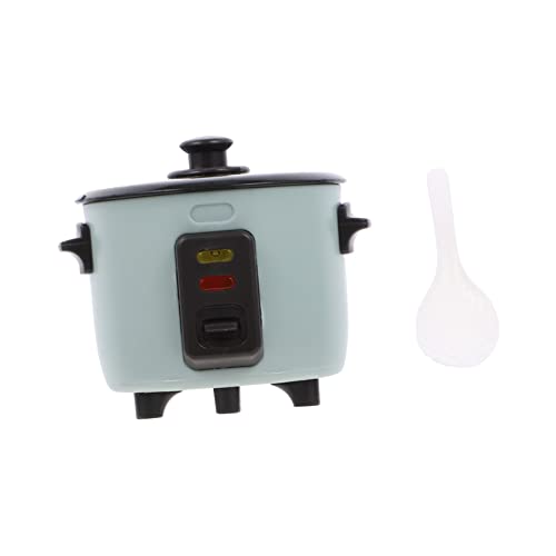 ERINGOGO Miniatur-Lebensmittel- und Spielmodell Reiskocher klein Reiskocher Kleiner Reiskocher küche spielzeugküche Dollhouse Decor Mini-Reiskocher Plastik Green von ERINGOGO