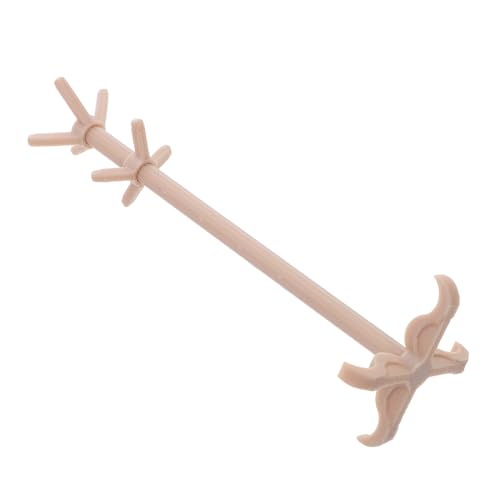 ERINGOGO Miniatur Möbel für Puppenhaus Vintage Garderobenständer mit Hut Kleidungsständer Multifunktionales Regal für Puppenkleidung Platzsparend Stilvoll Geeignet für Puppenhaus von ERINGOGO