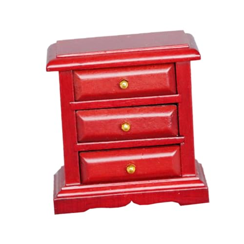 ERINGOGO Miniatur Nachttisch Schrank Für Puppenhaus Rotbraun Mini Hausmöbel Mit Puppenmöbel Zubehör Für Kreative Spielwelten ERINGOGO Miniatur Nachttisch Schrank Für Puppenhaus Rotbraun Mini Hausmöbel Mit Puppenmöbel Zubehör Für Kreative Spielwelten von ERINGOGO